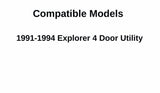 Passenger Right Side Front Door Window Door Glass Compatible with Ford Explorer 4 Door Utility 1991-1994 Models