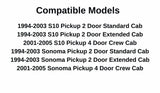Sliding Back Window Glass Back Slider Compatible with Chevrolet S10 Pickup/GMC Sonoma Pickup 1994-2005 Models