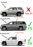 Driver Left Side Rear Door Window Door Glass Compatible with Cadillac Escalade EXT/Cadillac Escalade ESV 2007-2014 Models