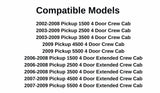 Tempered Passenger Right Side Front Door Window Door Glass Compatible with Dodge Ram 4 Door Pickup 1500 2002-2008 Models/2500 3500 4500 5500 2003-2009 Models