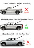 Driver Left Side Rear Door Window Door Glass Compatible with Chevrolet Silverado/GMC Sierra 1500 4 Door Extended Cab 2019-2026 Models