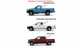 Privacy Stationary Back Window Back Glass Compatible with Dodge Dakota Pickup 1997-2004 Models