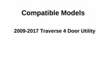 Heated Back Tailgate Window Back Glass Compatible with Chevrolet Traverse 2009-2017 Models