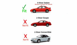 Driver Left Side Front Window Glass Compatible with Chevrolet Cavalier 4 Door Sedan 1995-2005 Models/Compatible with Pontiac Sunfire 4 Door Sedan 1995-2002 Models