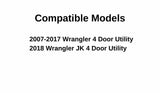 Driver Left Side Rear Door Window Door Glass Compatible with Jeep Wrangler 2007-2017 Models/ Wrangler JK 2018 Models