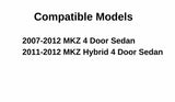 Heated Back Window Back Glass Compatible with Lincoln MKZ 2007-2012 Models