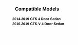 Laminated Driver Left Side Rear Door Window Door Glass Compatible with Cadillac CTS / CTS-V 4-Door Sedan 2014-2019 Models