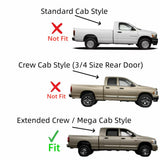Laminated Passenger Right Side Rear Door Window Door Glass Compatible with Dodge Ram Pickup 1500/2500/3500/4500/5500 4 Door Extended Crew/Mega Cab 2006-2007 Models