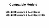 OEM Passenger Right Side Door Window Door Glass Compatible with Ford Mustang 1994-2004 Models