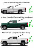 Stationary Back Window Back Glass Compatible with Chevrolet Silverado GMC Sierra 2014-2018 1500 / 2019 1500LD / 2015-2019 2500 3500 / 2019-2021 4500 5500 6500 Models