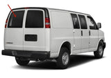 Privacy Stationary Back Window Back Glass Driver Left Side Compatible with Chevrolet Express/GMC Savana Van 1996-2025 Models