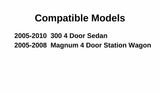 Privacy Driver Left Side Rear Door Window Door Glass Compatible with Chrysler 300/Dodge Magnum 2005-2010 Models