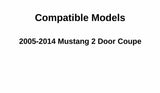 Passenger Right Side Door Window Door Glass Compatible with Ford Mustang 2 Door Coupe 2005-2014 Models
