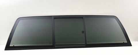 Manual Slider Back Window Back Glass Compatible with GMC Sierra / Chevrolet Silverado 1500 1500HD 1999-2013 & 2500 2500HD 3500 3500HD 1999-2014 & Classic 2007 Models