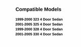 Heated Back Window Back Glass Compatible with BMW 323i 328i 1999-2000 & 325i 325xi 330i 330xi 2001-2005 4 Door Sedan Models
