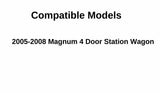 Passenger Right Side Quarter Window Quarter Glass Compatible with Dodge Magnum 4 Door Wagon 2005-2008 Models