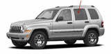 with Bottom Attachment Style Driver Left Side Rear Door Window Door Glass Compatible with Jeep Liberty 2002-2007 Models