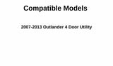 Heated Back Tailgate Window Back Glass Compatible with Mitsubishi Outlander 2007-2013 Models