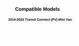 Driver Left Side Quarter Window Quarter Glass Compatible with Ford Transit Connect 2014-2023 Short Wheel Base Models