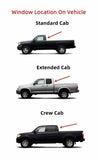 Encapsulated Clear Stationary Rear Window Back Glass Compatible with Toyota Tundra Pickup 2000-2006 Models