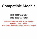 Laminated Front Windshield Window Glass Compatible with Jeep Wrangler 2018-2023/ Gladiator 2020-2025 Models W/ Feature