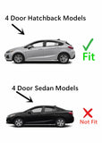 Heated w/ Antenna Back Window Back Glass Compatible with Chevrolet Cruze 4 Door Hatchback 2017-2019 Models