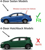 Heated Tempered Rear Back Window Back Glass Compatible with Chevrolet Sonic 4-Door Sedan 2012-2020 Models (Not For Sonic Hatchback)