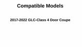 Privacy Driver Left Side Rear Door Window Door Glass Compatible with Mercedes Benz GLC300 / GLC350e / GLC43 AMG / GLC63 AMG 4 Door Coupe 2017-2022 Models