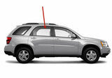 Tempered Clear Passenger Right Side Rear Door Window Door Glass Compatible with Pontiac Torrent/Chevrolet Equinox 2005-2009 Models