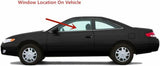 Clips Included Tempered Driver Left Side Door Window Door Glass Compatible with Toyota Solara 1999-2003 Models
