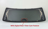 OEM Laminated Black Trim Heated Rear Back Tailgate Window Glass With Digital Rear-View-Cam Feature Compatible with Jeep Wagoneer / Wagoneer L / Grand Wagoneer / Grand Wagoneer L 2022-2025 Models