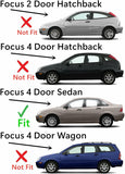 Privacy Driver Left Side Rear Quarter Window Quarter Glass Compatible with Ford Focus 4-Door Sedan 2000-2007 Models