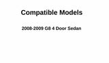 Heated Back Window Back Glass Compatible with Pontiac G8 2008-2009 Models