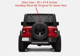 OE Heated Back Tailgate Window Back Glass Compatible with Jeep Wrangler 2011-2017 Models/Wrangler JK 2018 Models