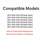 OE Heated Power Slider Back Window Glass Back Slider Compatible with Ford F250/F350/F450/F550/F650/F750 Pickup 2011-2016 Models