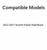 Passenger Right Side Rear Door Window Door Glass Compatible with Hyundai Accent Hatchback 2012-2017 Models