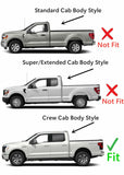 Tempered Driver Left Side Rear Door Window Door Glass Compatible with Ford F-Series F150 F250 F350 F450 F550 4-Door Crew Cab 2023-2026 Models