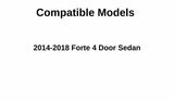 Passenger Right Side Rear Vent Window Vent Glass Compatible with Kia Forte 4 Door Sedan 2014-2018 Models