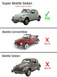 Laminated Front Windshield Window Glass Compatible with Volkswagen Super Beetle 2 Door Sedan 1973-1977 Models