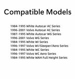 Laminated Driver Left Side Front Windshield Window Glass Compatible with Volvo WG Autocar AC 96-01 WC Aero WI Sleeper Aero 96-97/ White WI WC WAH ITS Constructor 2 84-95 Autocar WG AC 87-95