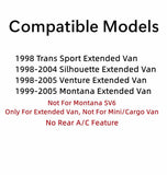 Driver Left Side Quarter Window Quarter Glass Compatible with Chevrolet Venture 1998-2005/Pontiac Trans Sport 1998 Montana 1999-2005/ Oldsmobile Silhouette 1998-2004 Extended Van Models