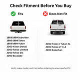 Heated Back Window Glass Passenger Right Side Compatible With GMC / Chevrolet Suburban Tahoe Yukon 1993-1999 & Tahoe Limited / Tahoe Z71 / Yukon Denali / Cadillac Escalade 2000 Models