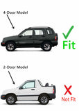 Heated Back Tailgate Window Back Glass Compatible with Chevrolet Tracker 1999-2005 Models