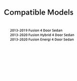 Chrome Moulding Driver Left Side Quarter Window Quarter Glass Compatible with Ford Fusion 2013-2019 Fusion Hybrid/Energi 2013-2020 Models