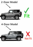 Driver Left Side Quarter Window Quarter Glass Compatible with Jeep Wrangler 2011-2017 / Wrangler JK 2018 2-Door Utility Models