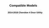 OE Black Moulding Style Privacy Driver Left Side Quarter Window Glass Compatible with Jeep Cherokee 2014-2018 Models (Not For Grand Cherokee)