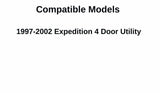 Movable Passenger Right Side Quarter Window Quarter Glass Compatible with Ford Expedition 1997-2002 Models