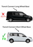 Passenger Right Side Quarter Window Quarter Glass Compatible with Ford Transit Connect 2014-2023 Short Wheel Base Models
