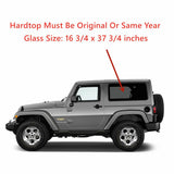 Driver Left Side Quarter Window Quarter Glass Compatible with Jeep Wrangler 2011-2017 / Wrangler JK 2018 2-Door Utility Models