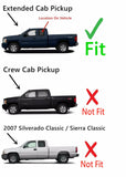 Movable Driver Left Side Quarter Window Quarter Glass Compatible with Chevrolet Silverado/GMC Sierra 1500 2500 3500 Extended Cab 2007-2013 Models (Not For Classic Models)